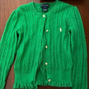 Ralph Lauren Bright Green Knit Sweater